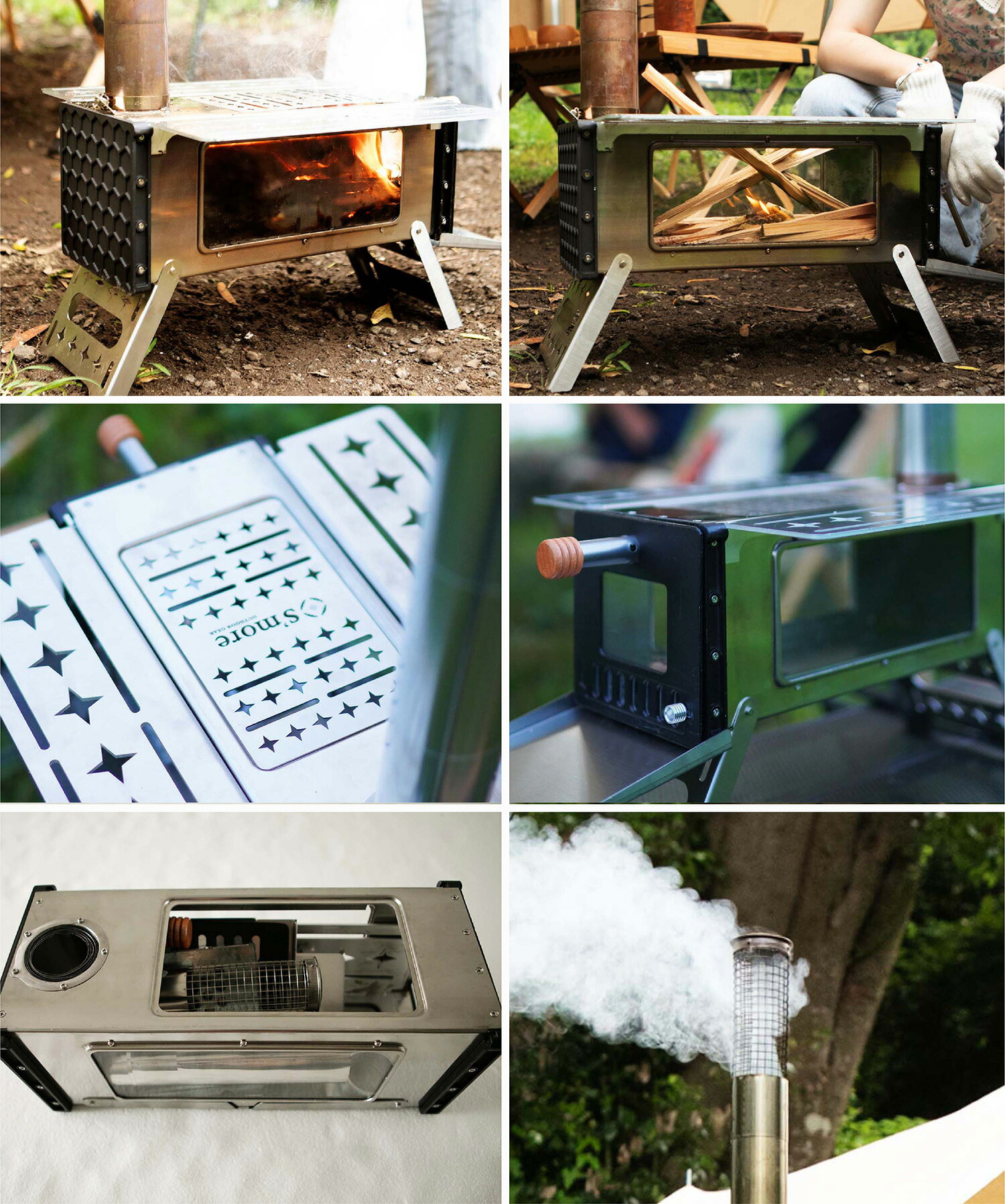 楽天市場】【S'more / Magic Stove 】 薪ストーブ キャンプ スモア