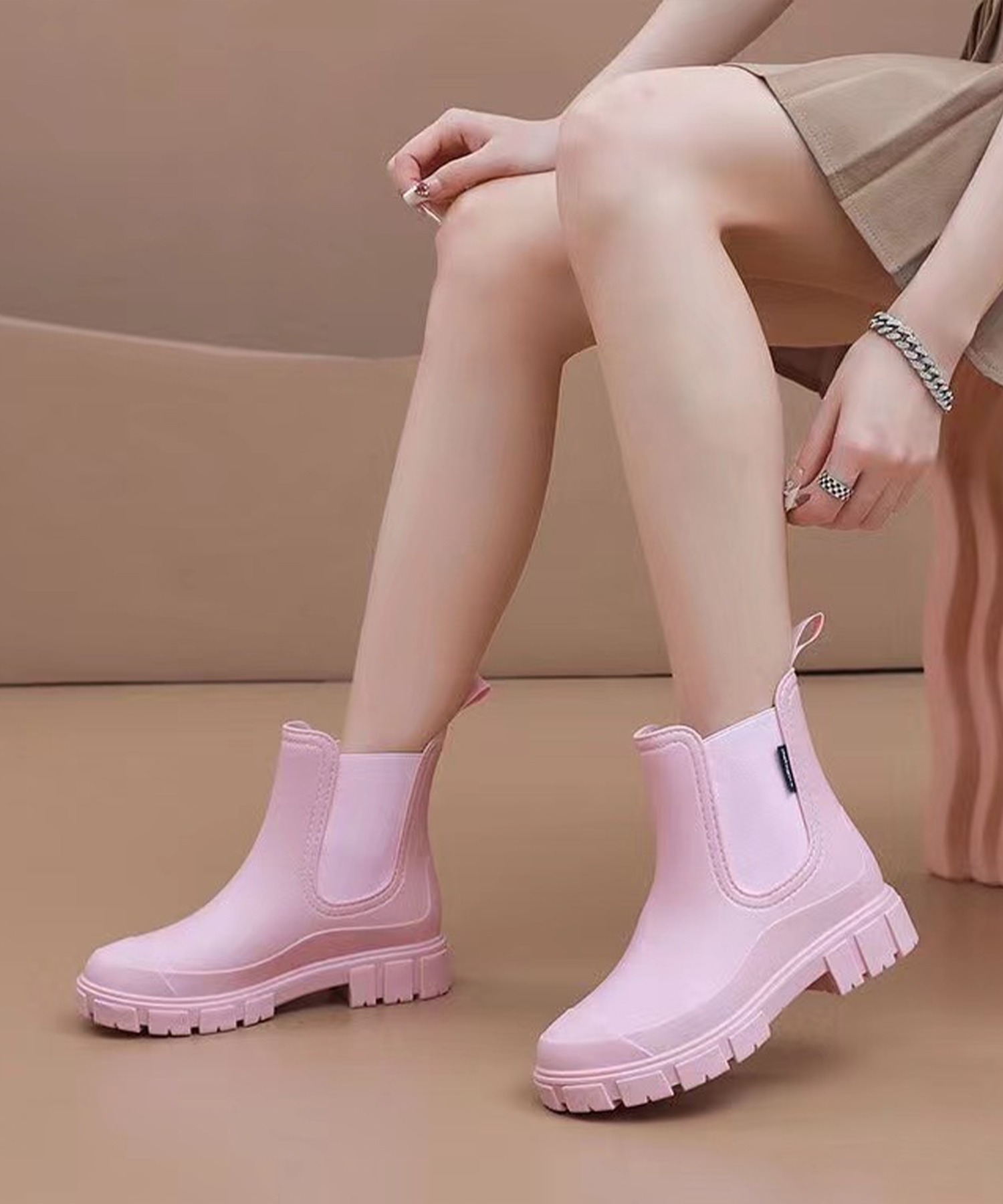 楽天市場】【チェルシーブーツスタイル】 レインブーツ レディース