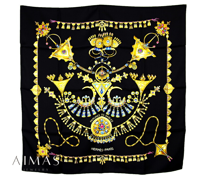 楽天市場】【ｾｰﾙ】【HERMES】エルメス カレ 90 スカーフ 砂漠の