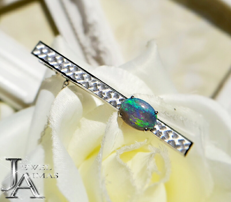 楽天市場】オパール 2.37ct タイタック ネクタイピン PT850 K14WG