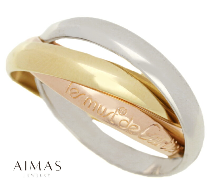 楽天市場】【Cartier】カルティエ トリニティリング 3連リング 3カラー