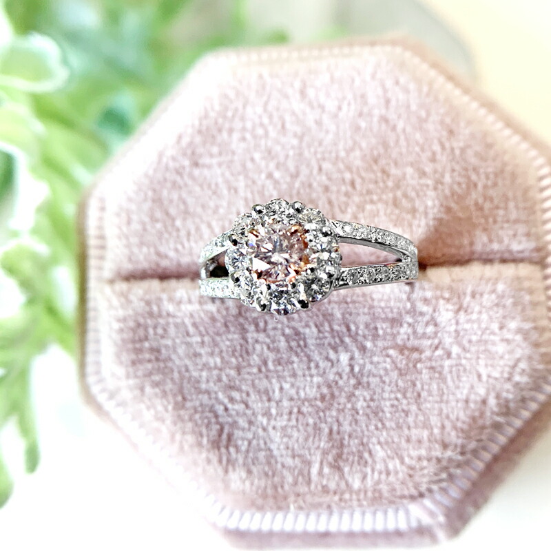 楽天市場】ピンクダイヤモンド（Very Light Pink SI-2）0.28ct