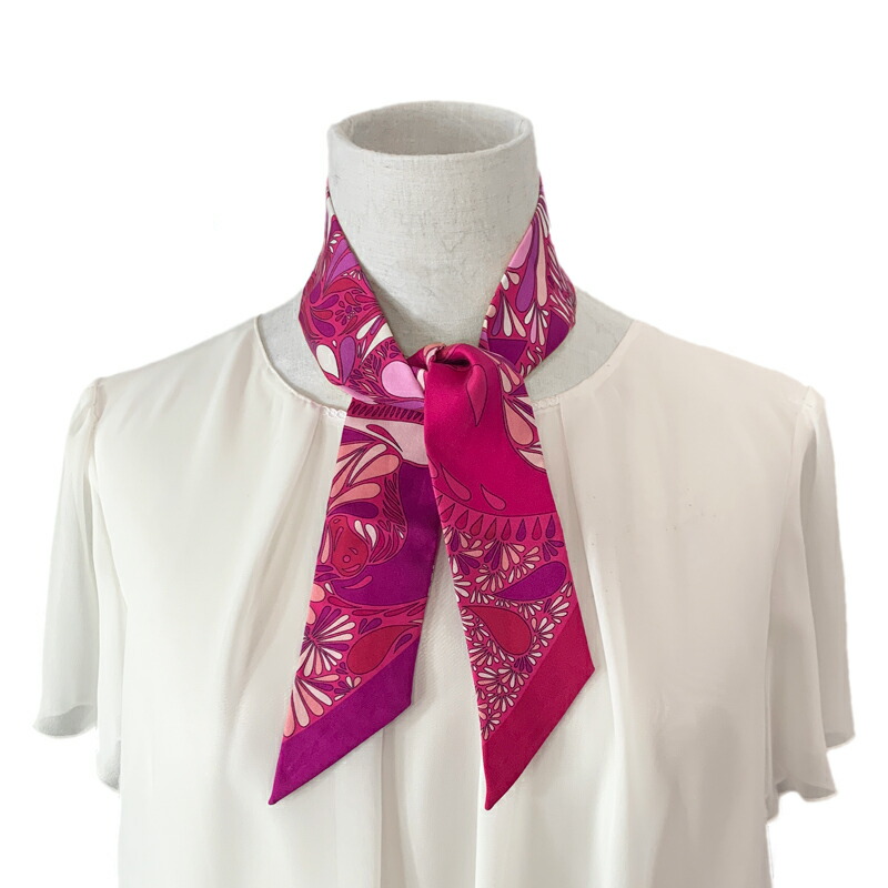 楽天市場】【HERMES】エルメス ツイリー スカーフ メキシコの花