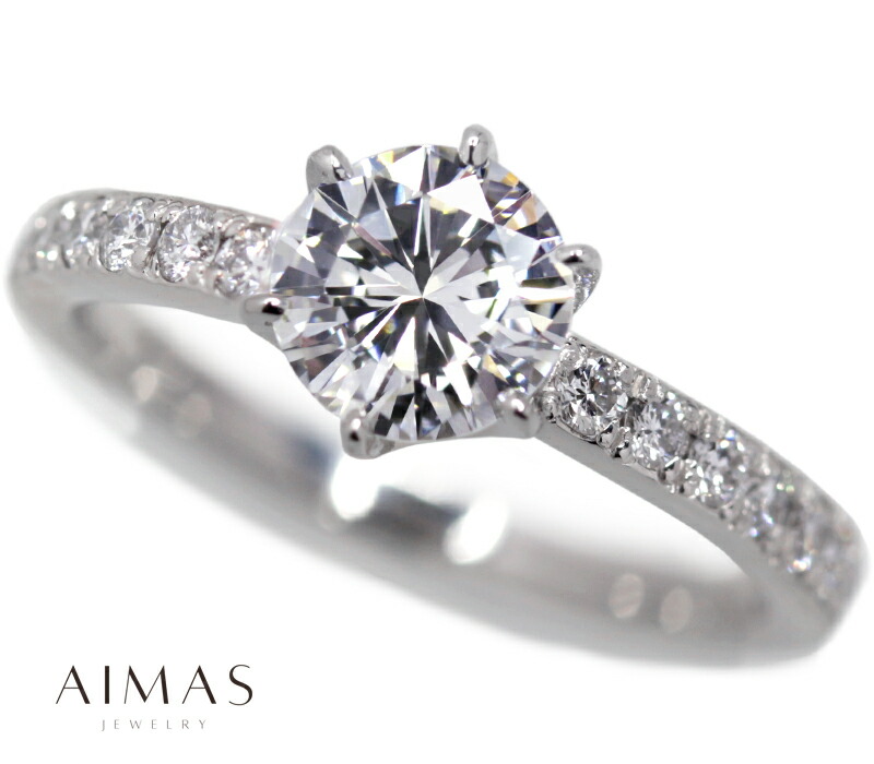 楽天市場】メインダイヤモンド 1.024ct (D VS2) ソリティアリング 12号