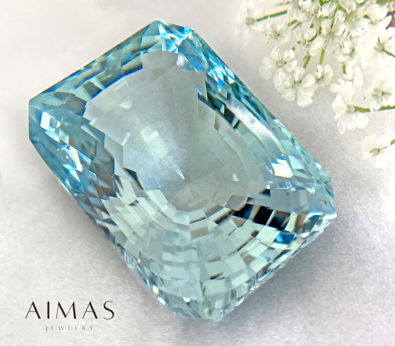 楽天市場】アクアマリン 58.437ct ルース ◇ ステップカット ミックス