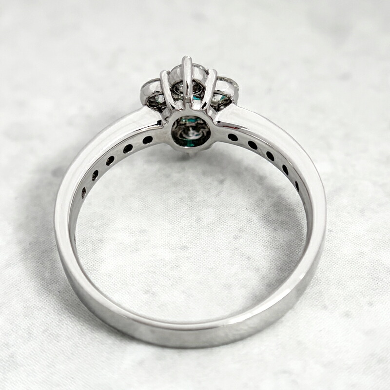 楽天市場】【ｾｰﾙ】パライバトルマリン 0.168ct リング 13号 PT900