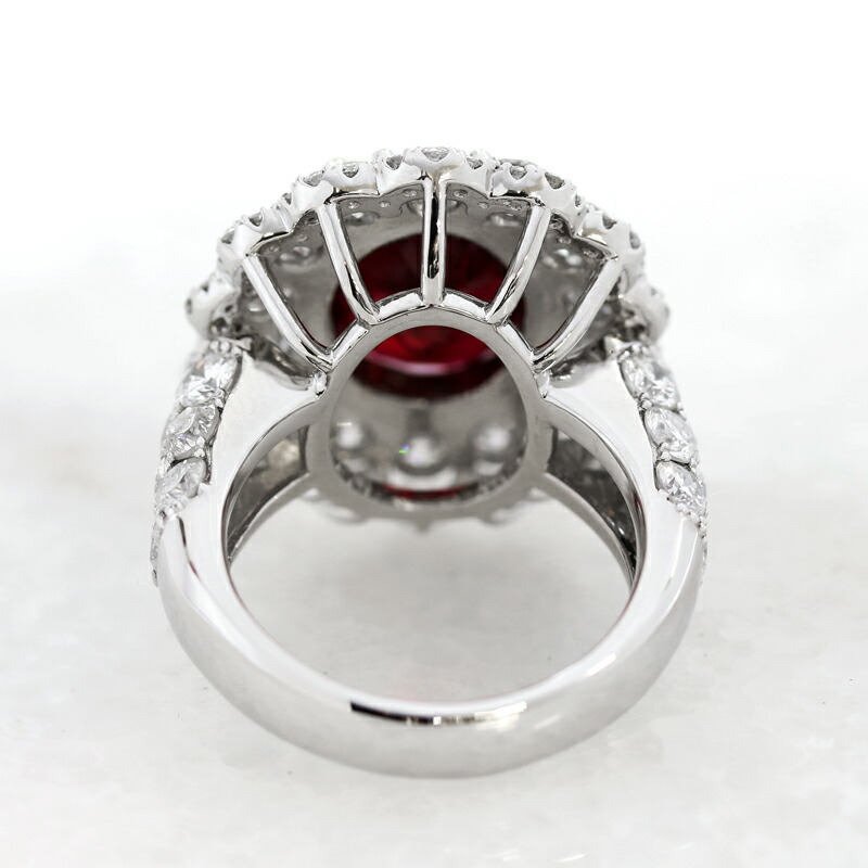 楽天市場】タイ産ルビー 6.53ct リング 12号 PT950 プラチナ 指輪