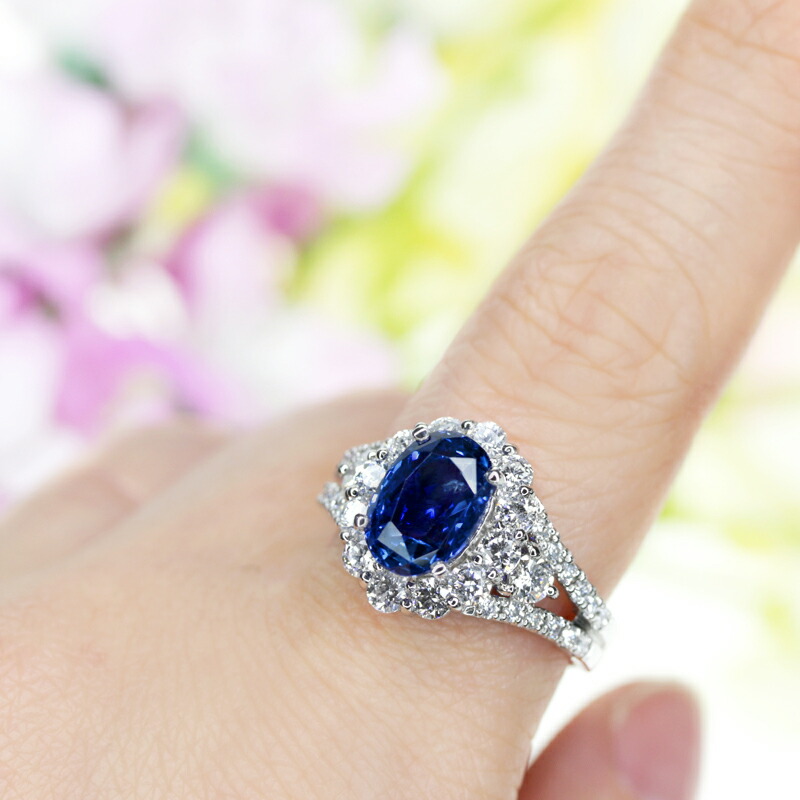 楽天市場】スリランカ産非加熱コーンフラワーブルーサファイア 3.44ct