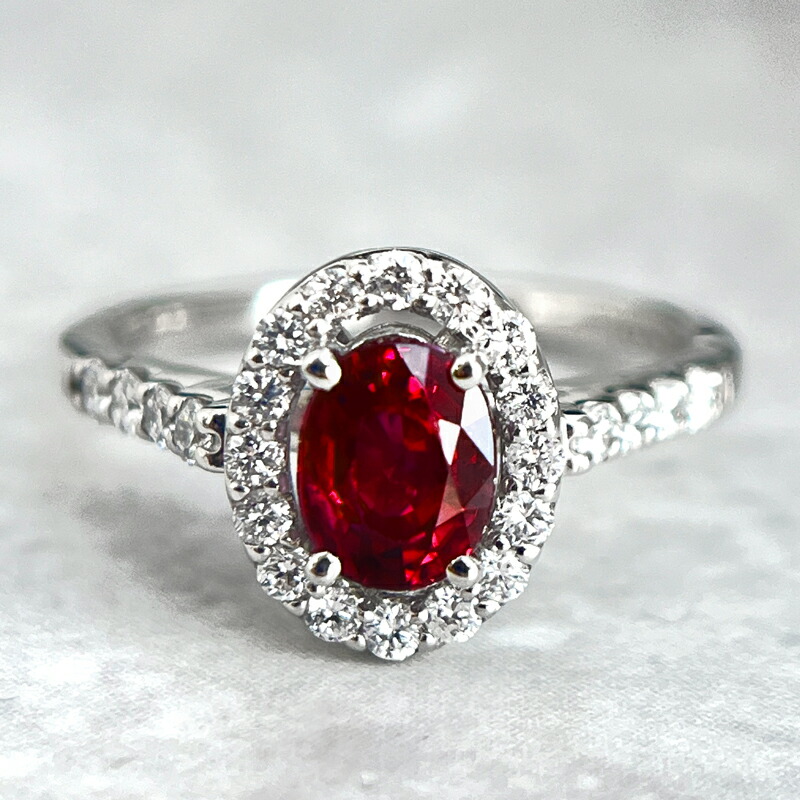 楽天市場】【ｾｰﾙ】非加熱ルビー 1.04ct リング 12号 PT900 プラチナ