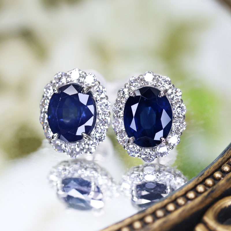 楽天市場】ブルーサファイア 2.25ct/2.4ct(計：4.65ct) ダイヤモンド