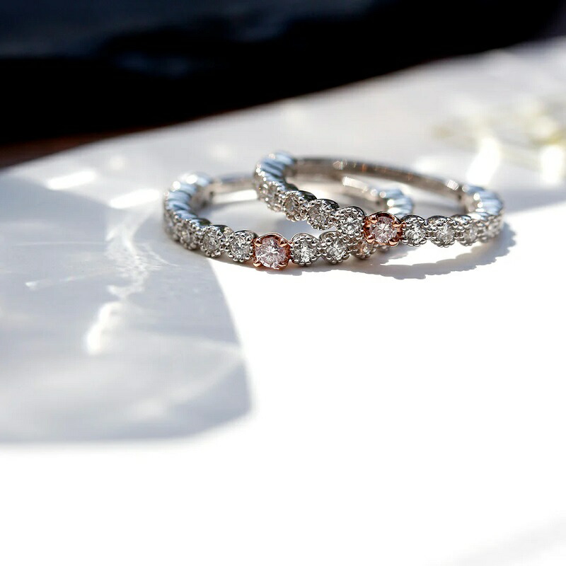 楽天市場】【JaMais】ピンクダイヤモンド 0.042ct (FANCY LIGHT PINK