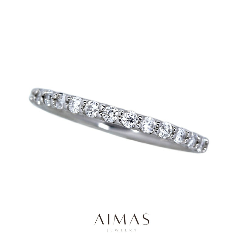 楽天市場】ダイヤモンド 0.3ct ハーフエタニティリング 12号 PT900