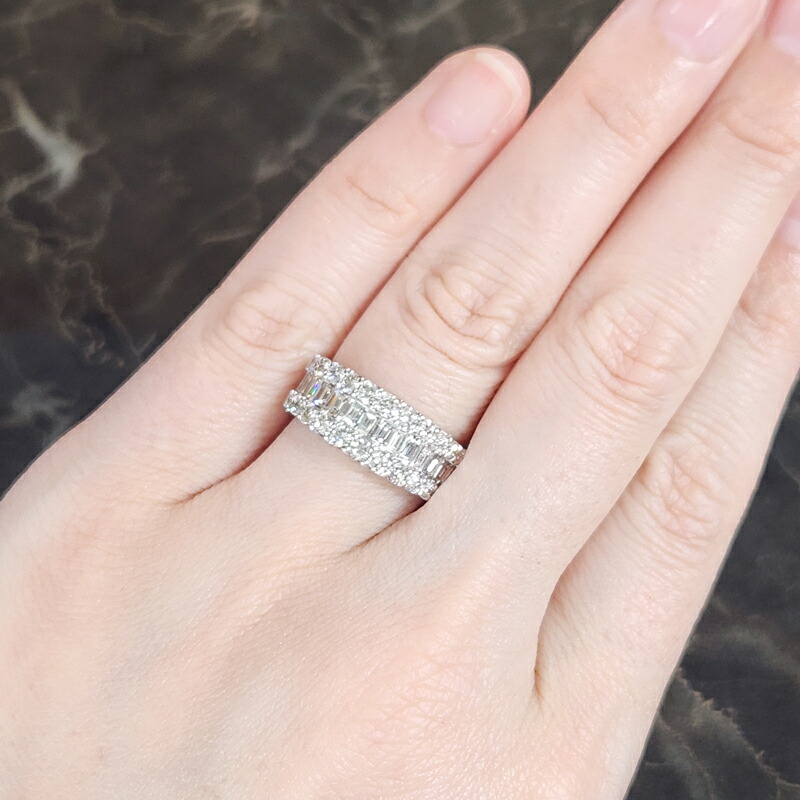 楽天市場】ダイヤモンド 2ct リング 13号 PT900 プラチナ 指輪 ハーフ