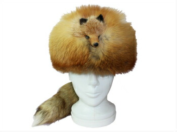 楽天市場】赤キツネ フォックスファー帽子 クロケット フワフワ 暖かい