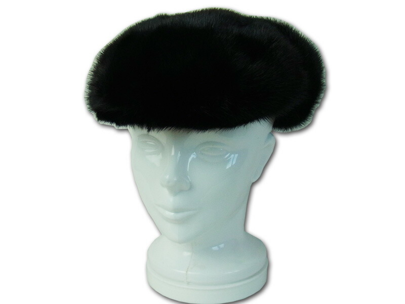 楽天市場】毛皮帽子 ミンク ファー帽子 ハンチング 耳当て付き メンズ