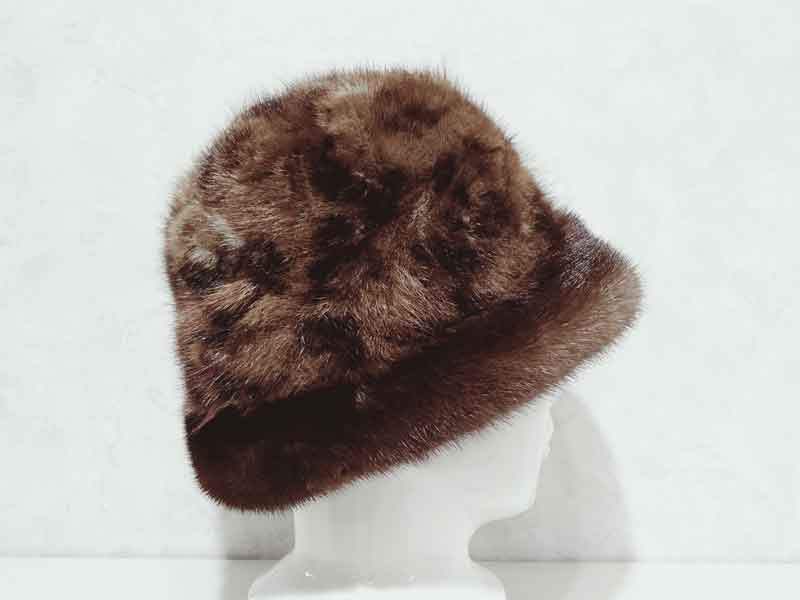 楽天市場】ミンクファー帽子 つば付き帽子 毛皮帽子 コンビ レディース