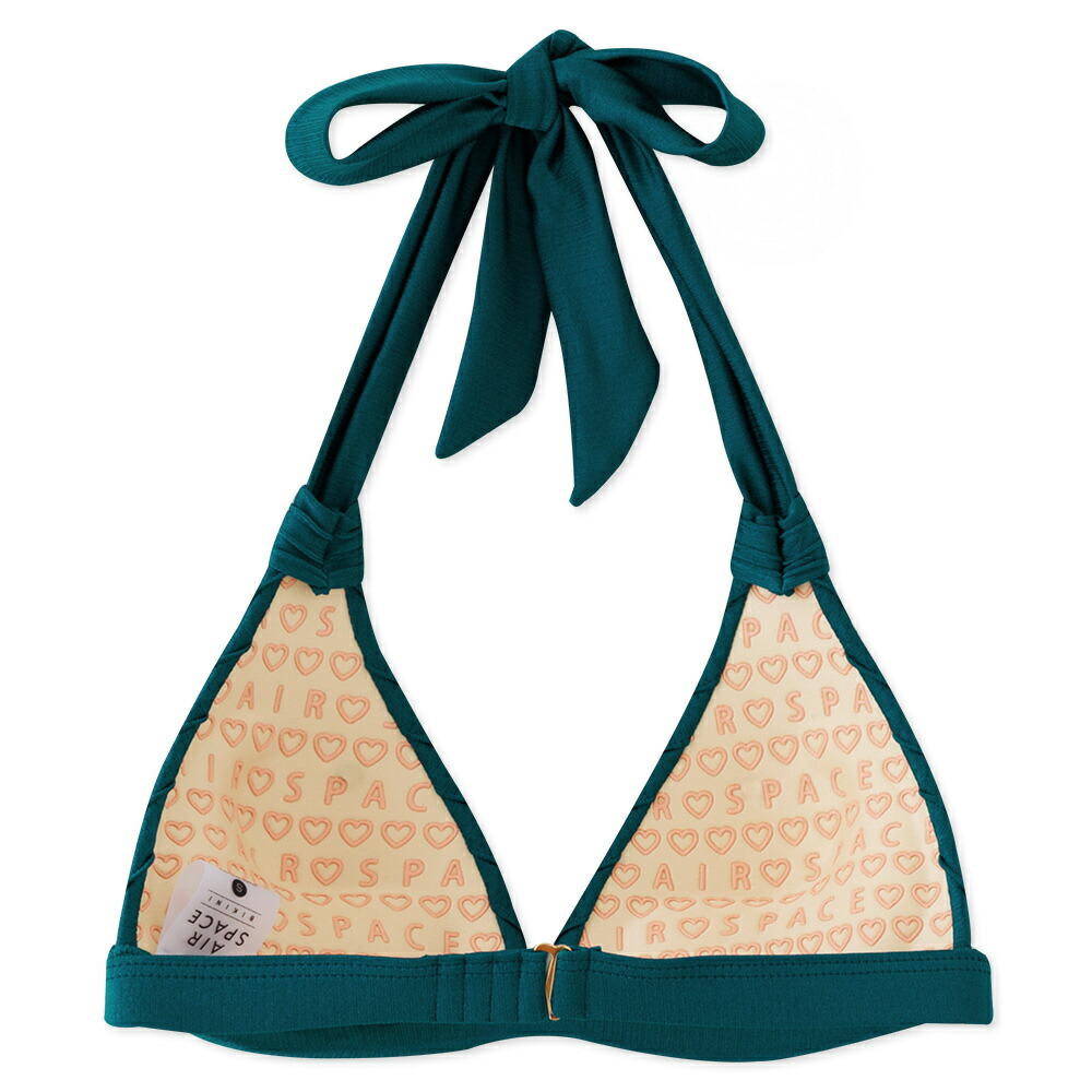 AIR SPACE ティール三角ビキニブラ AIR SPACE ティール三角ビキニブラ