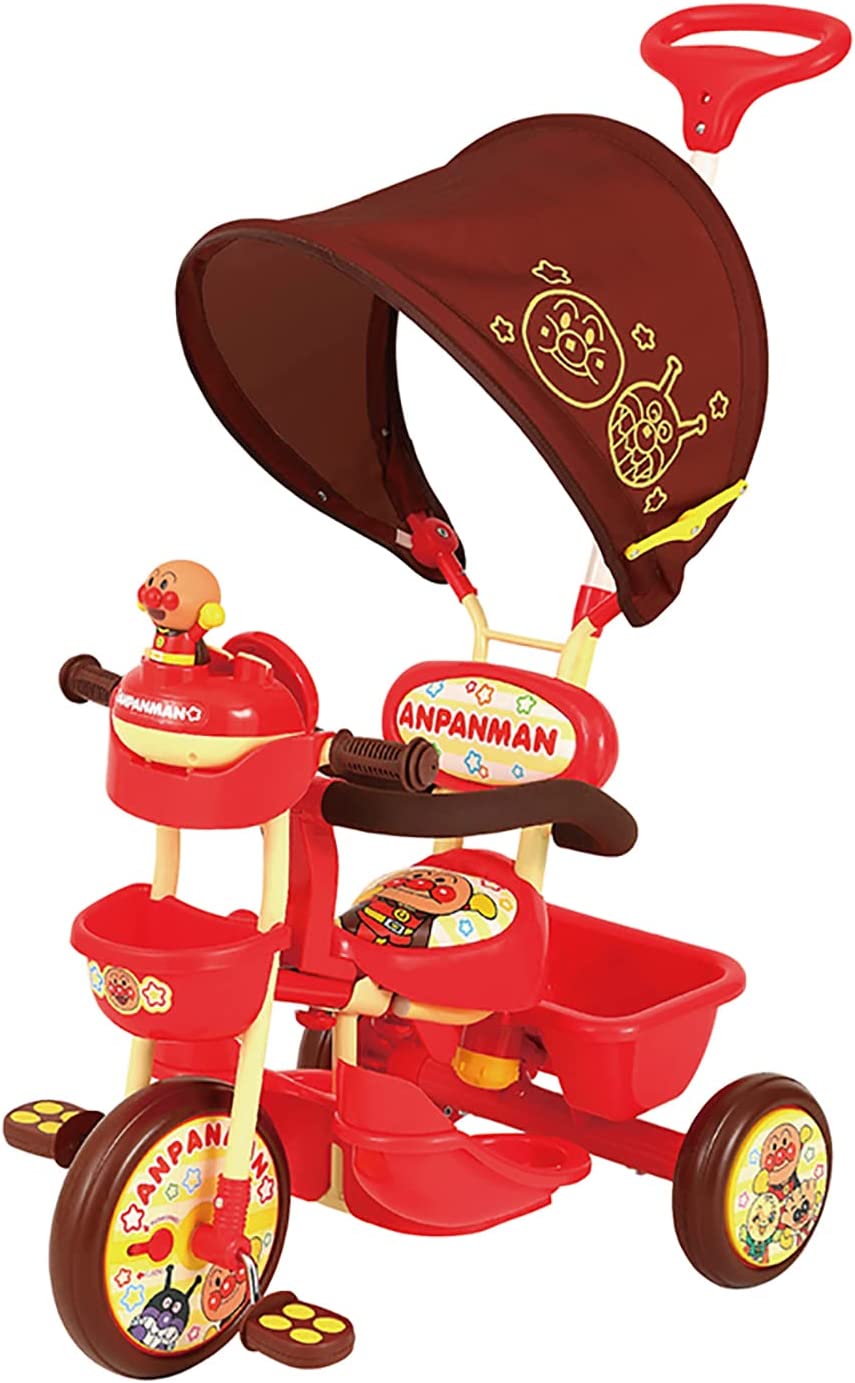 アンパンマン 三輪車 ヘルメット付 音楽ボタン付き 赤 アンパンマン