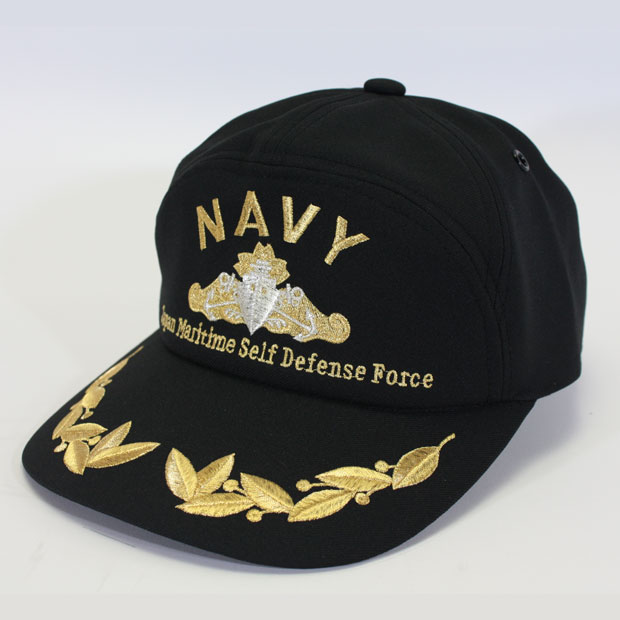 楽天市場】海上自衛隊アポロキャップ(帽子) ネイビー水上艦艇徽章 黒