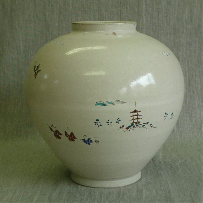 奈良赤膚焼 赤膚山 大塩玉泉 花瓶 壺 花生け 花入 遠州七窯 奈良赤膚焼