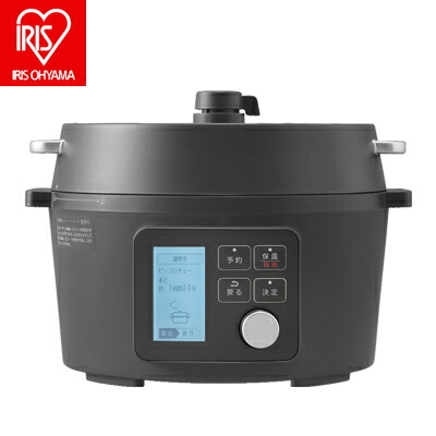 楽天市場】アイリスオーヤマ kpc-ma4-b 電気圧力鍋 4.0l ブラック