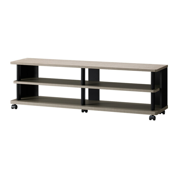 楽天市場】朝日木材加工 テレビ台 Scallop 52型 幅120cm キャスター付