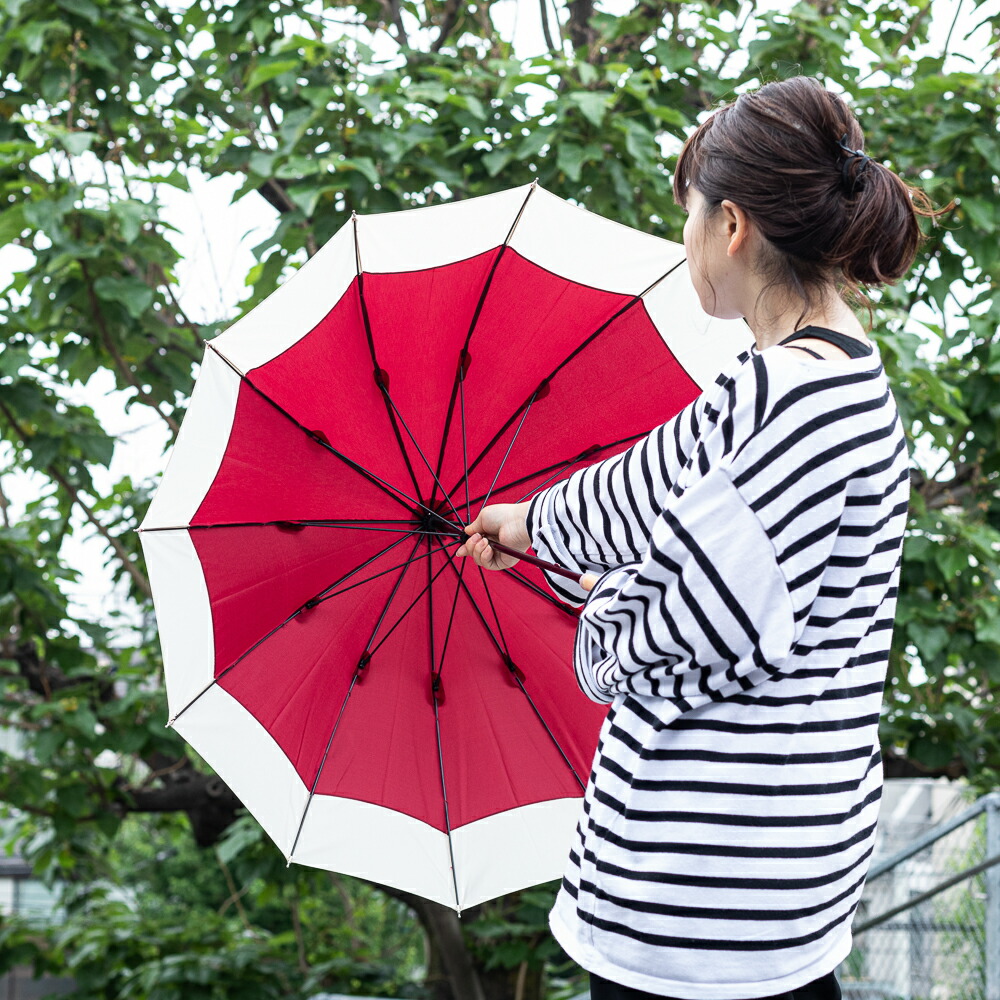 楽天市場】AKOMEYA TOKYO/ バイカラー長傘 グラスファイバー 12本骨