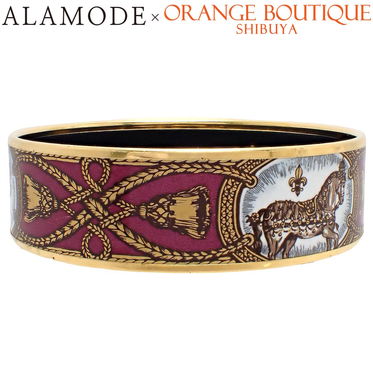 楽天市場】【送料無料】【中古】 HERMES エルメス バングル エマイユGM