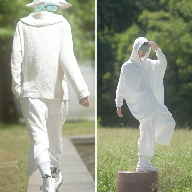 楽天市場】【albino】モモンガ型プリーツデザインサルエルパンツ