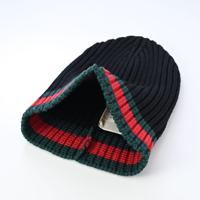 楽天市場】グッチ GUCCI ニットキャップ ニット帽 ウェビングライン