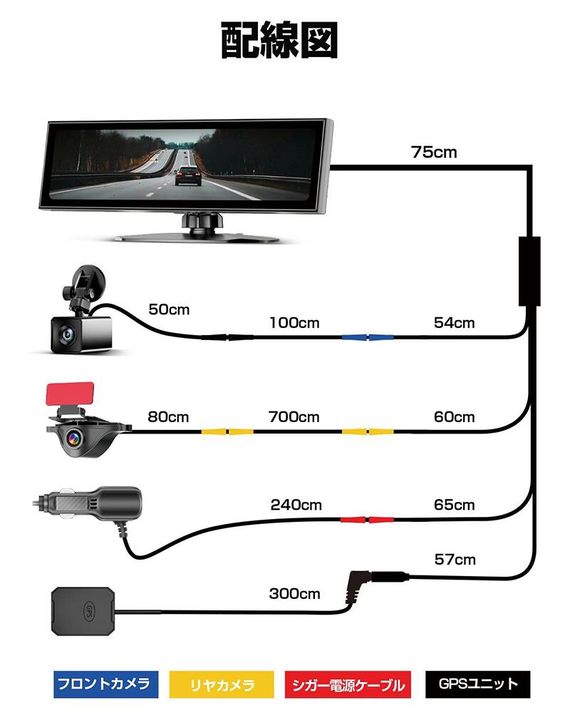 楽天市場】ドライブレコーダー 前後 2カメラ 暗視 夜 ナイトヴィジョン