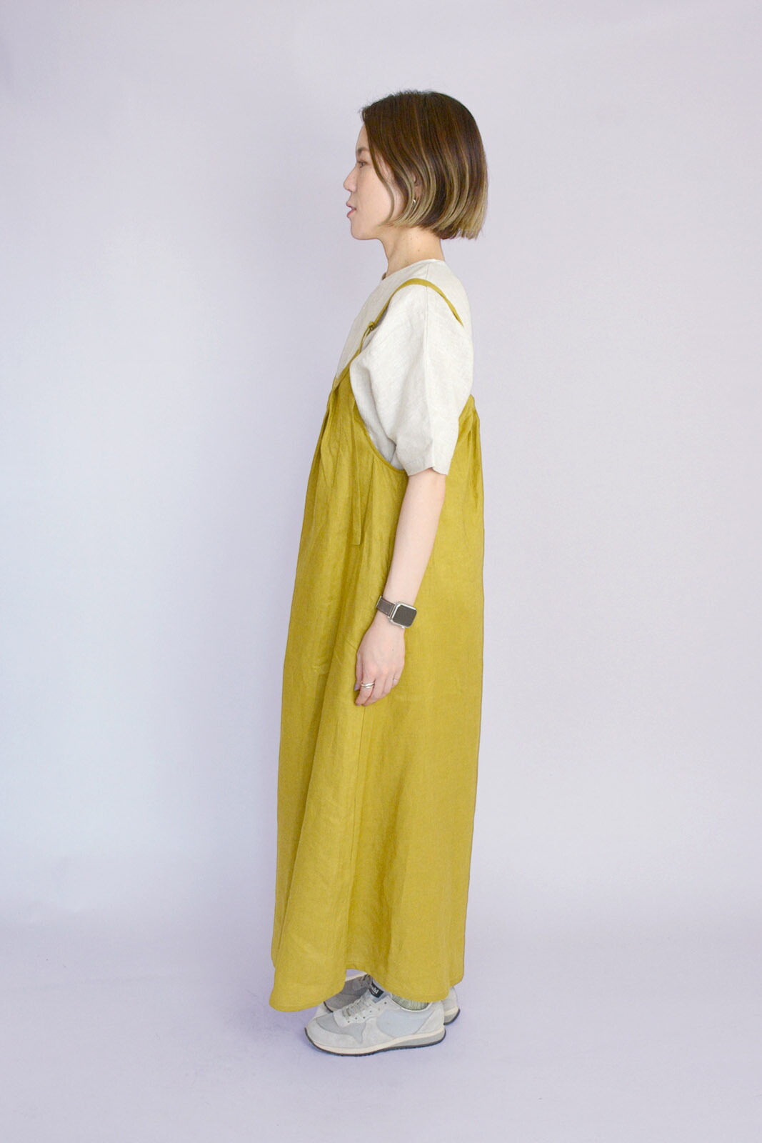 楽天市場】麻100%キャミワンピース 調整可能 ロングワンピース