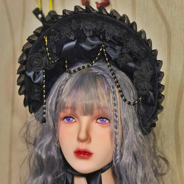 楽天市場】ロリータ ボンネット 帽子 ヘッドドレス ヘアアクセサリー 4