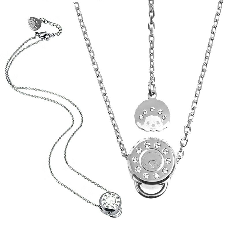 楽天市場】モンチッチ スワロフスキー パンダ MCC ネックレスチャーム