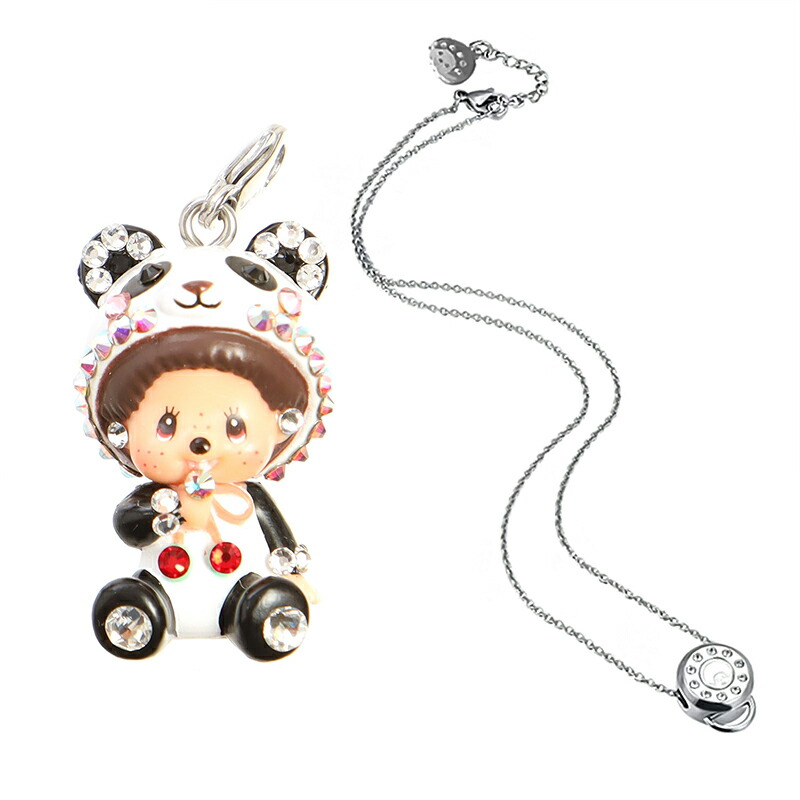 楽天市場】モンチッチ スワロフスキー パンダ MCC ネックレスチャーム