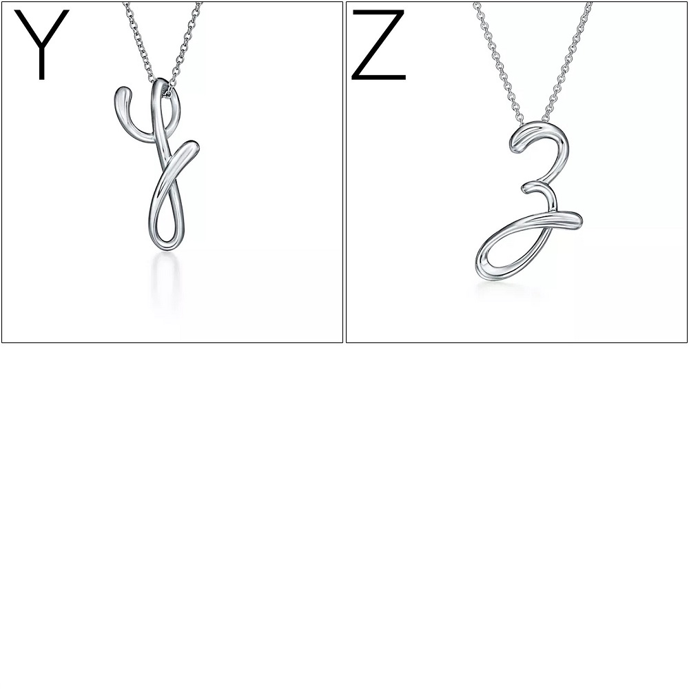 Tiffany ティファニー N イニシャル ロングネックレス シルバー 925