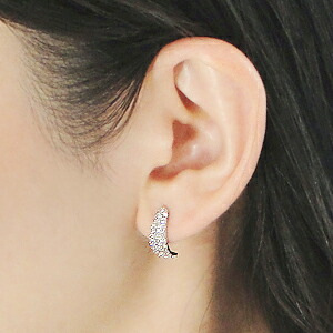 楽天市場】Pt900/K18YG【1.0ct】ダイヤモンド パヴェ ピアスダイヤ 18