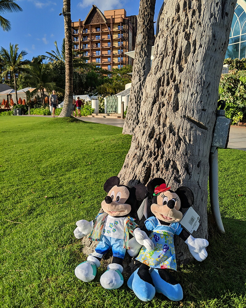 楽天市場】ミッキー、ミニー ぬいぐるみ 人形 ハワイ Lサイズハワイの