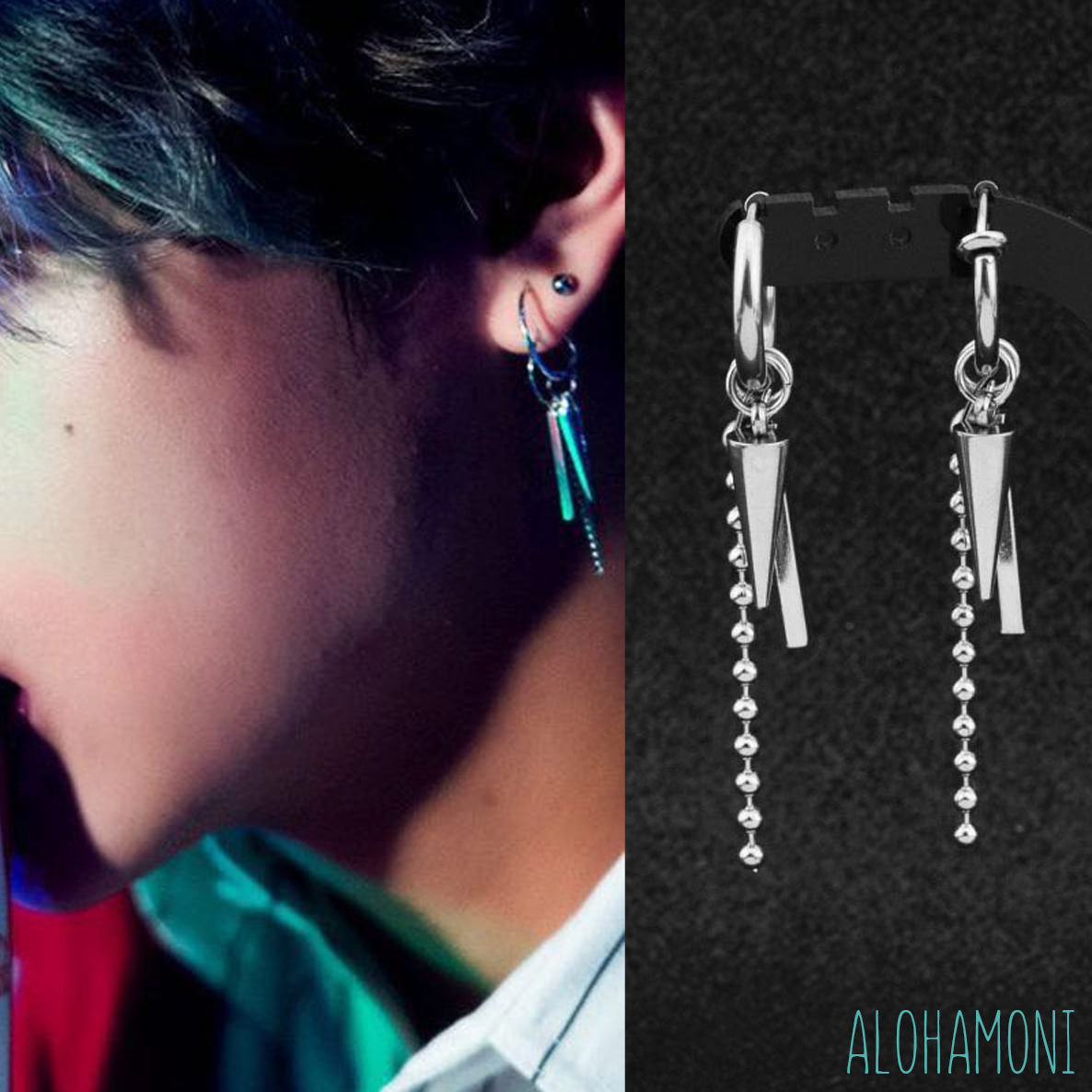 楽天市場】BTS 防弾少年団 テテ 着用モデル フープピアス スパイク