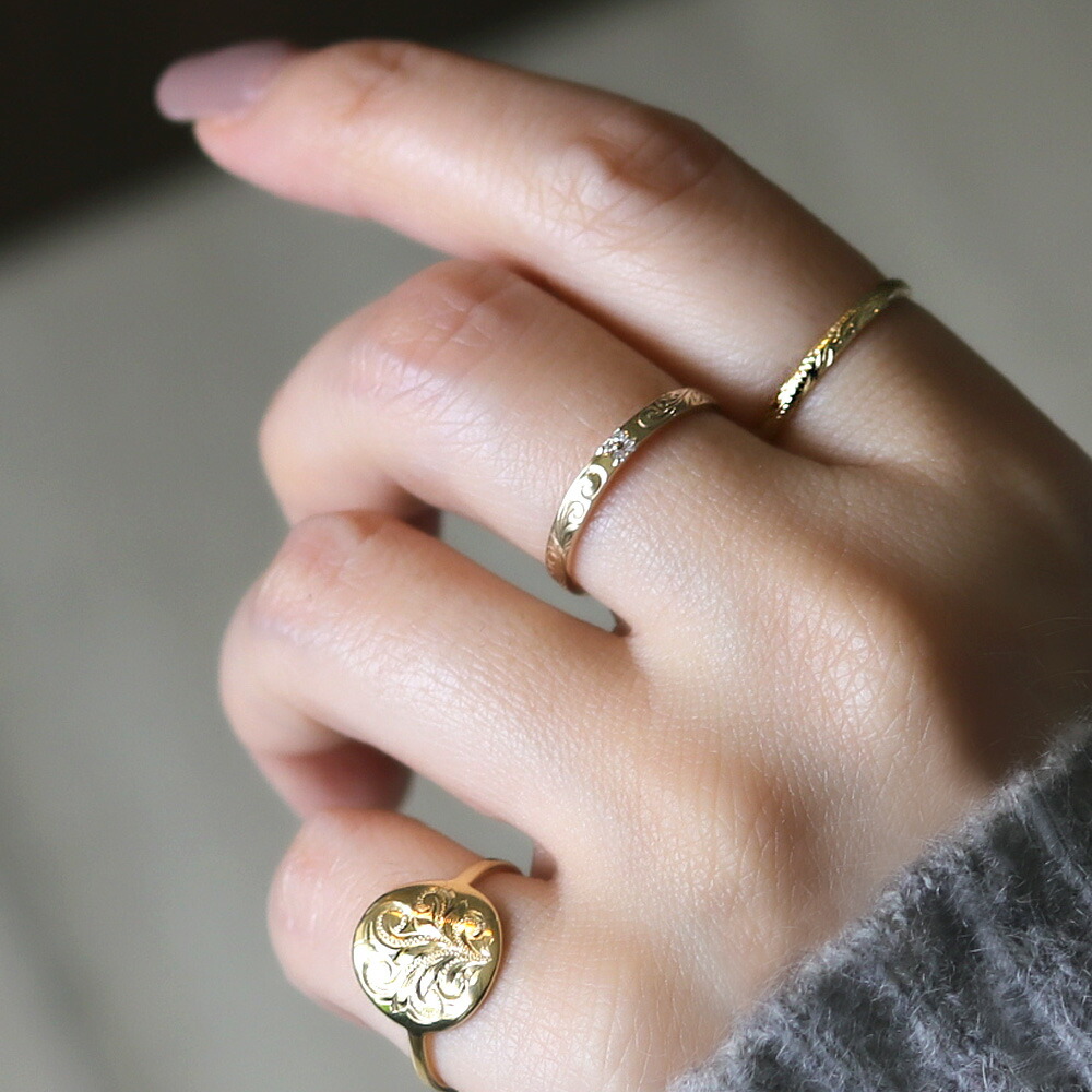 楽天市場】ハワイアンジュエリー リング 18金 指輪 レディース 女性