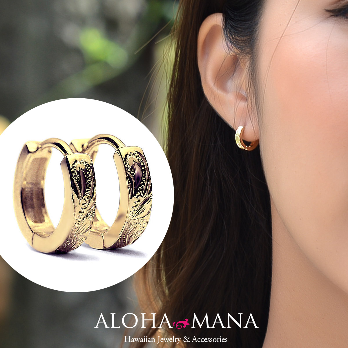 楽天市場】ハワイアンジュエリー ピアス K18 18金 イエロー ピンク