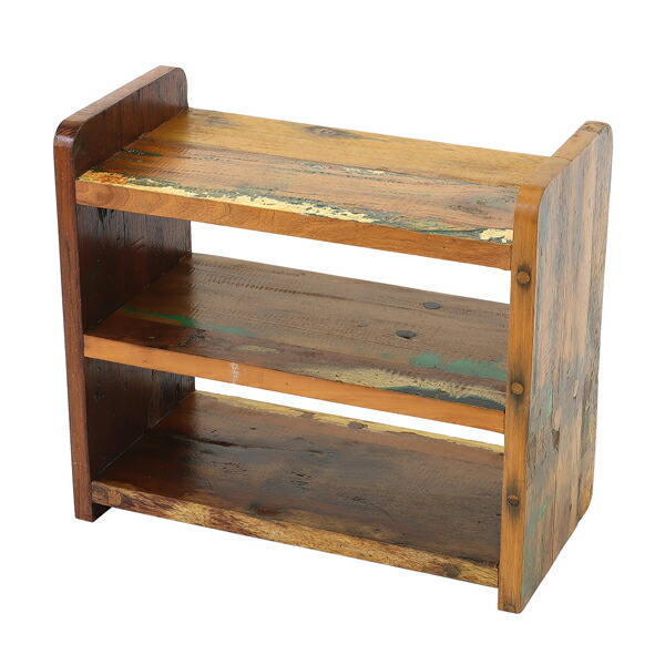 楽天市場】【古材】シェルフ ボート古材 W40×D20×H35cmボートの廃材を