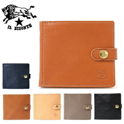 楽天市場】【正規品】イルビゾンテ IL BISONTE 二つ折り財布 ホック