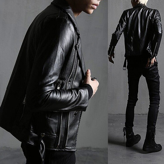 楽天市場】ライダースジャケット メンズ ダブル インポート トリプル