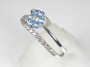 楽天市場】K18WGブルートパーズ リング 【誕生石11月】10P18Jun16【楽