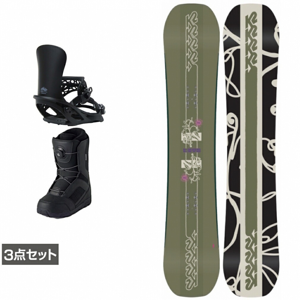 楽天市場】スノーボード 3点セット（ブランドK2）（ボード
