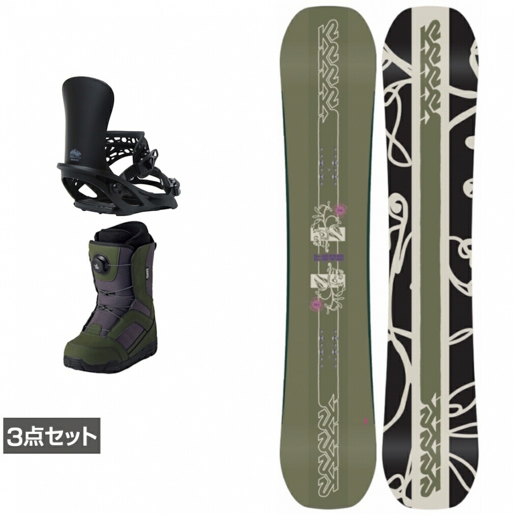 楽天市場】スノーボード 3点セット（ブランドK2）（ボード