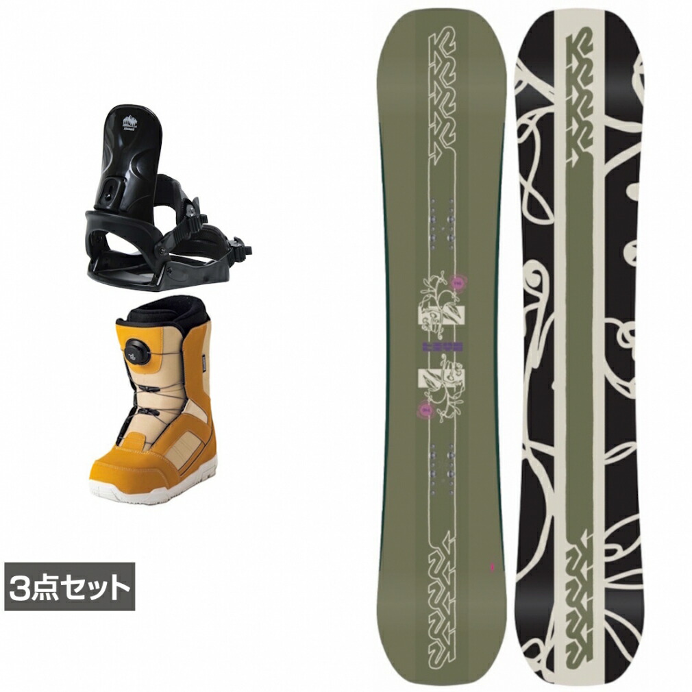 楽天市場】スノーボード 3点セット（ブランドK2）（ボード