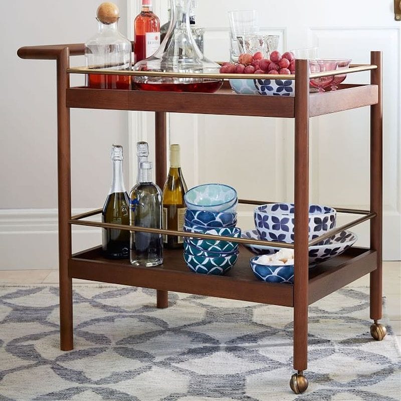 楽天市場】ミッドセンチュリー デザイン キッチンワゴン カート Mid