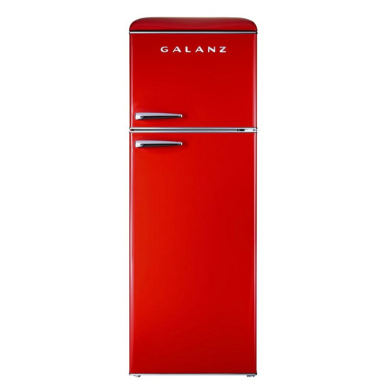 楽天市場】冷蔵庫 冷凍庫 340L 2ドア レトロ Galanz GLR12T Retro Top
